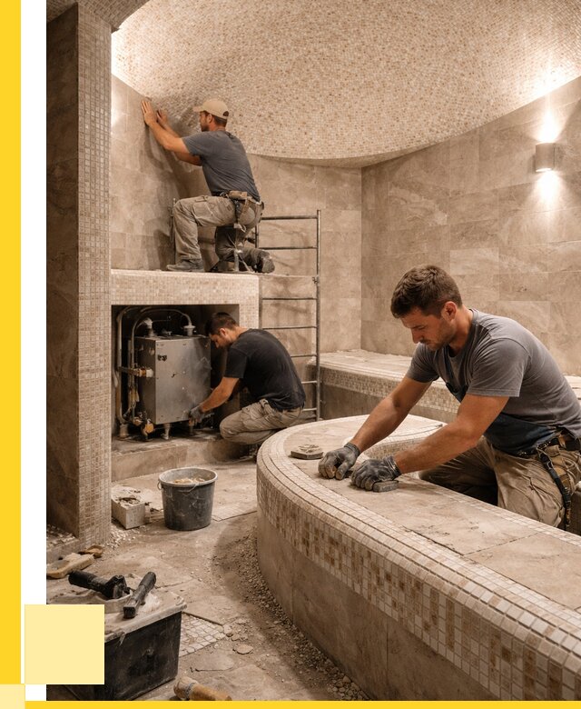 Монтаж хамамов под ключ в Екатеринбурге от 256225 р. ЭриданКтр