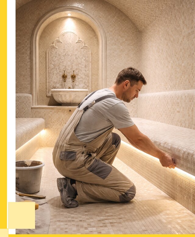 Отделка хамамов под ключ в Екатеринбурге от 5637 р. | ЭриданКтр