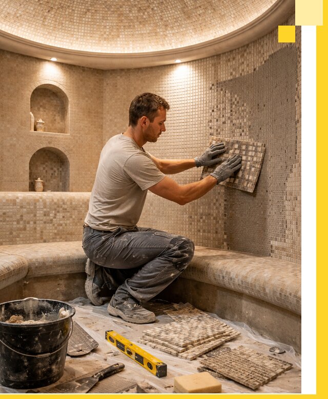 Устройство и монтаж домашнего хамама под ключ в Екатеринбурге