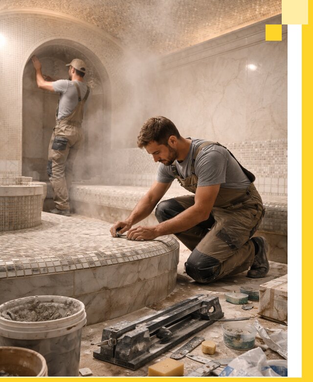 Профессиональный дизайн хамама и SPA под ключ в Екатеринбурге