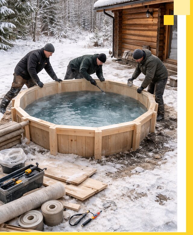 Изготовление и установка ледяных купелей под ключ в Екатеринбурге