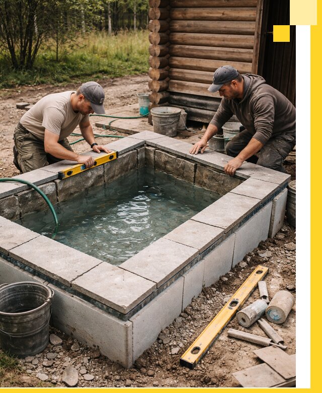 Изготовление и установка холодных купелей под ключ в Екатеринбурге