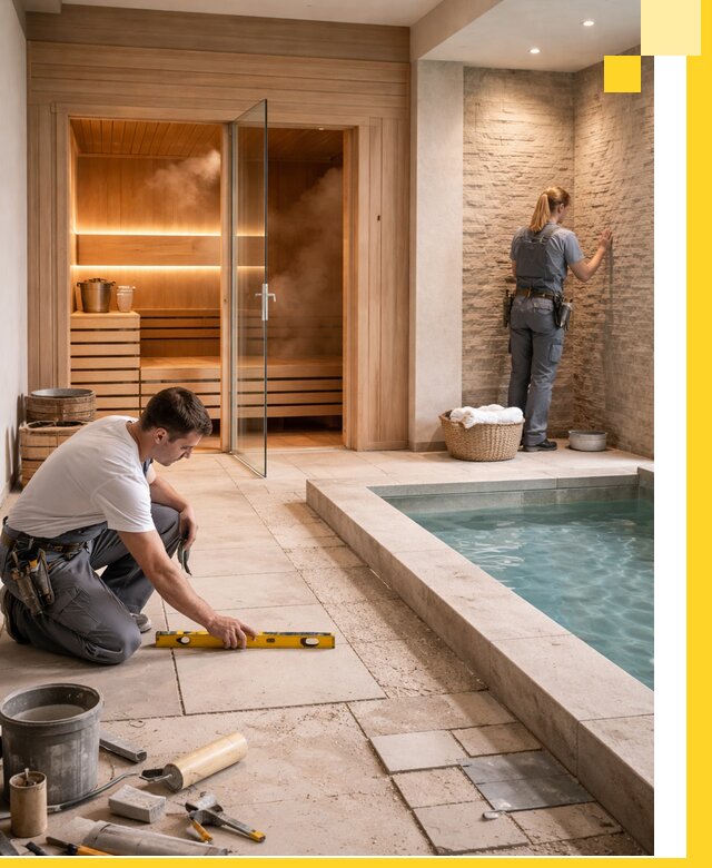 Комплексный дизайн и отделка интерьеров SPA под ключ в Екатеринбурге